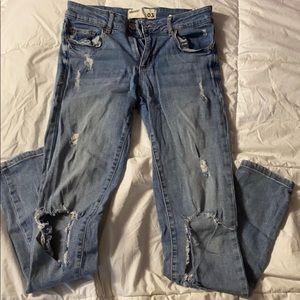 Light wash jeans